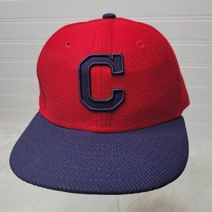 Cleveland Guardians Hat/Cap Adult Size 6 1/2 Red New Era 59Fifty On Field Men's